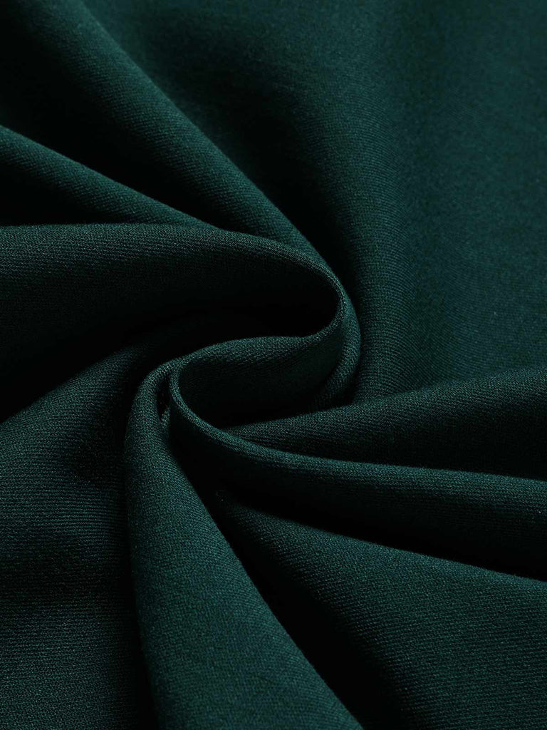 70er Kleid mit Rüschen-Puppenkragen und Langarm