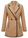 40er Jacke mit Revers und Kontrastpaspel