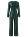 30er Jumpsuit mit Pailletten und langen Ärmeln