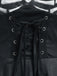 50er Gothic Halloween Skelett-Kleid mit Glockenärmeln