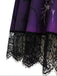 50er Gothic Halloween Skelett-Kleid mit Glockenärmeln