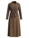40er Nadelstreifenset aus Blazer und A-Linien-Midikleid