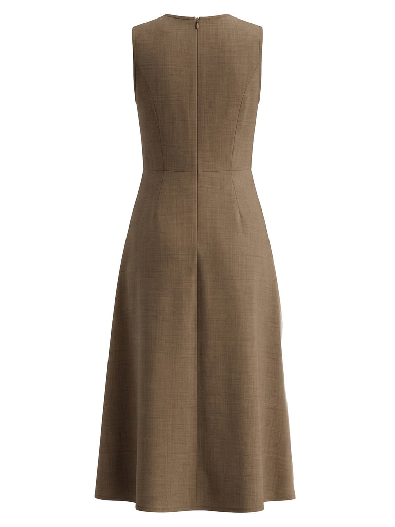 40er Nadelstreifenset aus Blazer und A-Linien-Midikleid