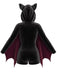 [Vorverkauf] Lila 60er Halloween Batgirl Samt-Romper mit Fledermausärmeln und Katzenohren-Kapuze