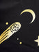 60er Halloween A-Linien-Kleid mit Sternen und Mond