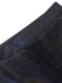 Schwarzer 30er Gothic Meerjungfrauenrock mit Metallic-Glanz und Spitze