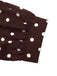 Braunes 60er Polka-Dot Kleid mit Reverskragen und Gürtel