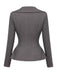 40er Blazer-Top & Rock Set mit V-Ausschnitt
