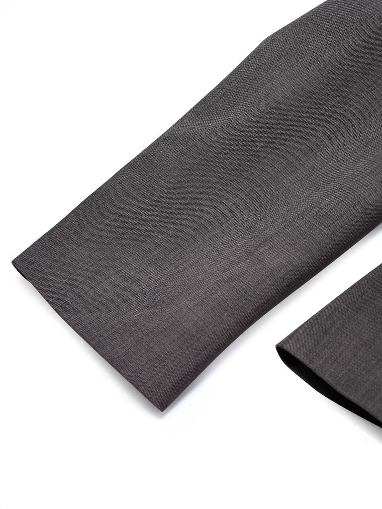 Dunkelgrauer 40er Blazer mit V-Ausschnitt