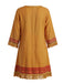 Braunes 70er Boho Kleid mit V-Ausschnitt und Fransen