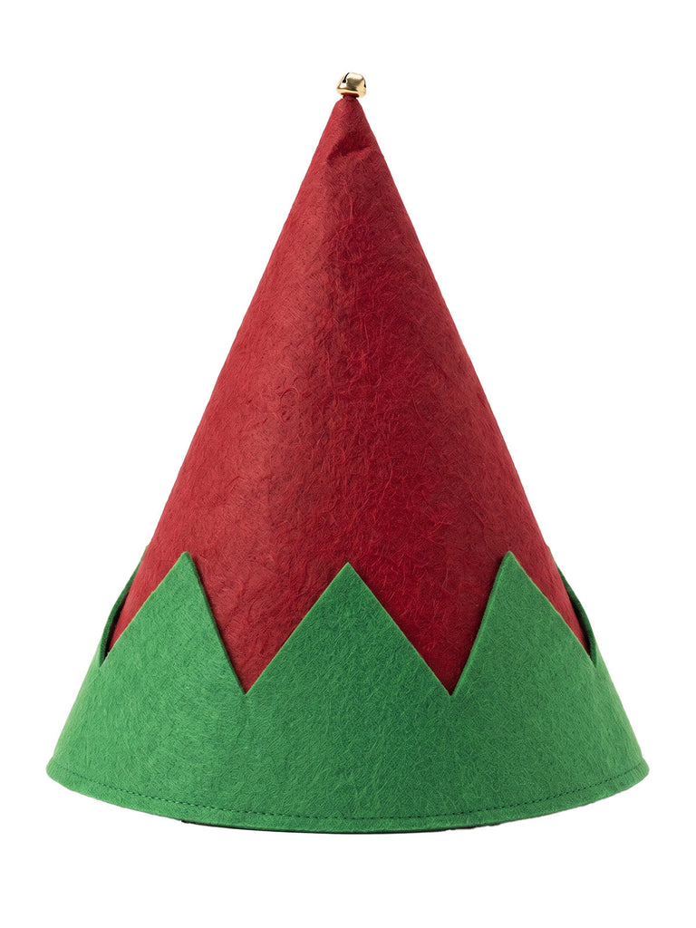 Grünes 40er Weihnachts-Elfenkostüm mit Samt und Gürtel