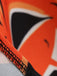 50er Halloween-Swingkleid mit Kürbis-Print und Blütenkragen