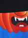 50er Halloween Swingkleid mit Kürbis und Blütenkragen