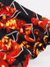 Ärmelloses 50er Halloween-Kleid mit Spitze und Bindegürtel