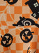 50er Halloween Swingkleid mit Kürbis- und Eulen-Print