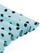 Hellblaues 50er Swingkleid mit eckigem Ausschnitt und Polka-Dots
