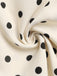 Beige 30er Satinbluse & gepunkteter Meerjungfrauenrock