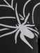 Schwarzes 50er Halloween Swingkleid mit Spinnennetz und Kürbis