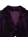 Lila 50er Cordjacke mit Reverskragen