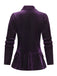 Lila 50er Cordjacke mit Reverskragen