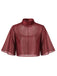 Weinrotes 40er Satin-Slipkleid & Schal