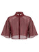 Weinrotes 40er Satin-Slipkleid & Schal