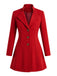 40er Kurzmantel mit Revers und Knöpfen