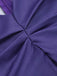 Dunkelviolettes 1950er Halloween-Swingkleid mit V-Ausschnitt