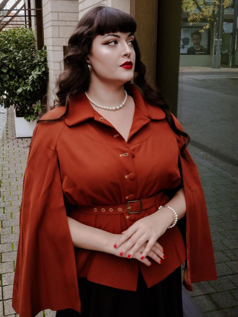 Kamelfarbener 1940er Reversmantel