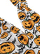 Schwarz 1950er Halloween Kürbis Halter Romper
