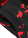 Roter 1930er Halloween Fledermaus-Overall mit V-Ausschnitt