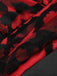 Roter 1930er Halloween Fledermaus-Overall mit V-Ausschnitt