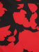 Roter 1930er Halloween Fledermaus-Overall mit V-Ausschnitt