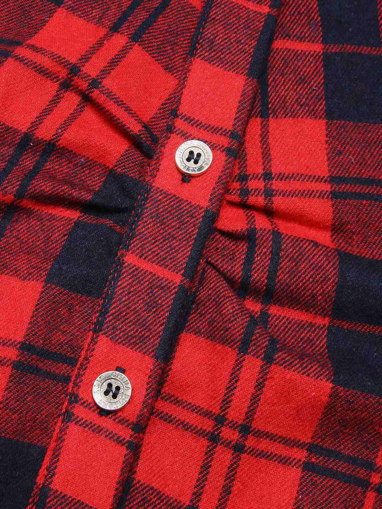 Rot 1930er Weihnachten Plaid Jumpsuit