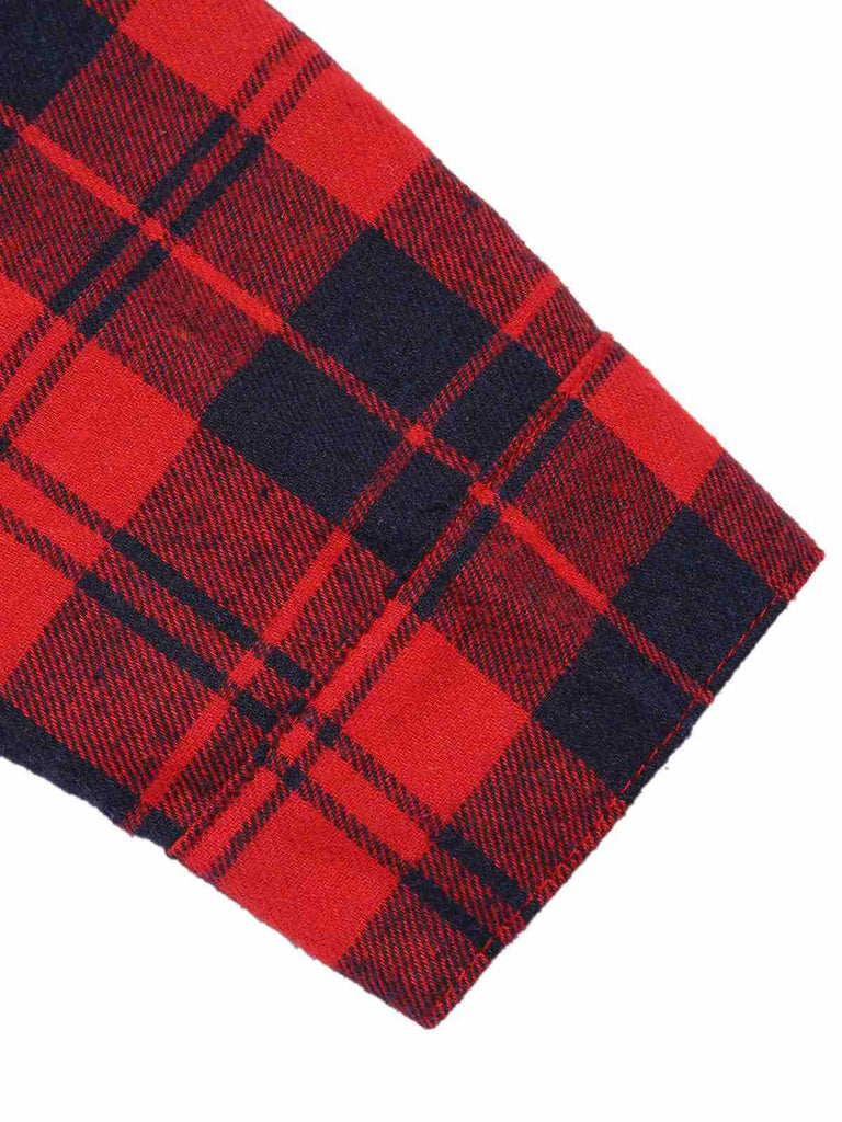 Rot 1930er Weihnachten Plaid Jumpsuit