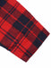 Rot 1930er Weihnachten Plaid Jumpsuit