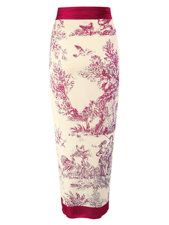 1960er Tinte Blumen Patchwork Schnüren Cover-Up