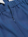 Blau 1950er Streifen Rückengurt Romper