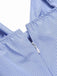 Blau 1930er Streifen Cutout Wide Strap Jumpsuit