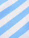 [Vorverkauf] Blau 1940er Bootskragen Streifen Bogen Kleid