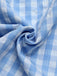 Blau 1960er Plaid BowKnot Rock