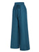 1940er Solid Elastic Waist Loose Pants