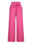 1940er Solid Elastic Waist Loose Pants