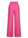 1940er Solid Elastic Waist Loose Pants