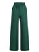 1940er Solid Elastic Waist Loose Pants