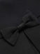 Schwarz 1950er Solid Bow Short Jacket
