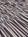 Schwarz 1950er Streifen Wrinkles Spaghetti Träger Dress