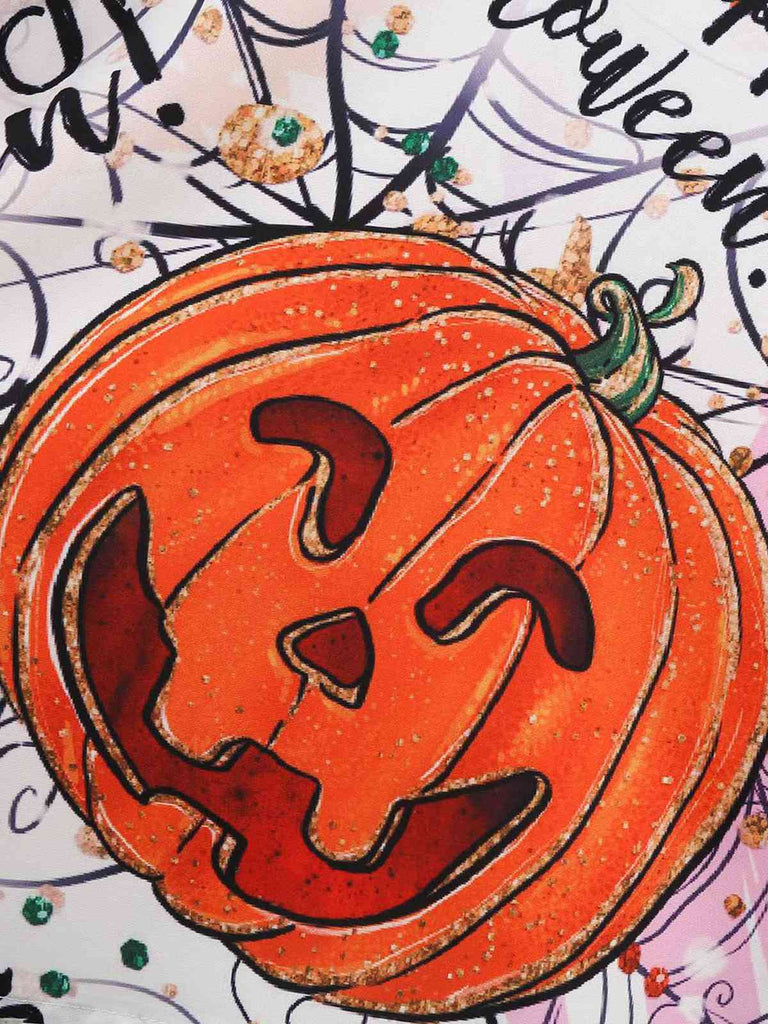 1950er Halloween Spitze Patchwork Sleeveless Kleid
