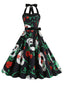 1950er Halloween Schädel Halter Schnürung Kleid