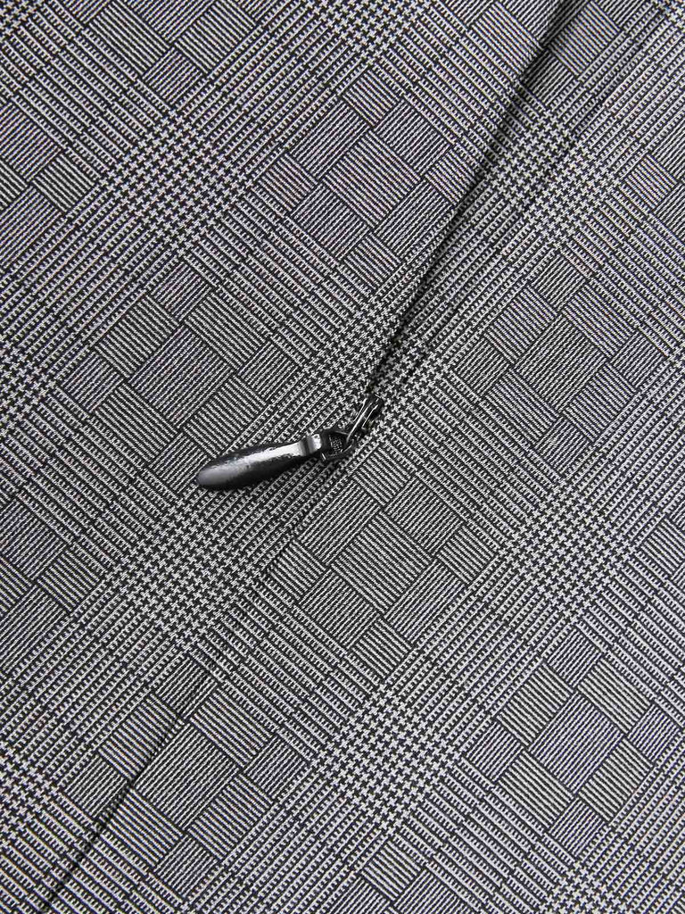 Grün 1940er Glen Plaid Geknöpft Overall Hosen